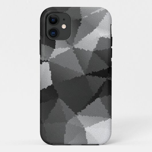 白黒モザイク模様 Case-Mate iPhoneケース (裏面)