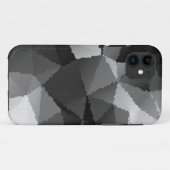 白黒モザイク模様 Case-Mate iPhoneケース (裏面(横))
