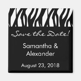 白黒モダニストストライプ マグネット