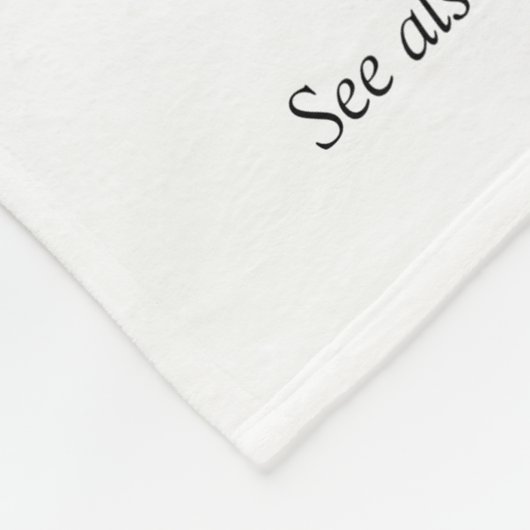 白黒モダンおもしろいのいとこクール フリースブランケット (角)