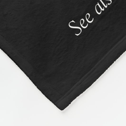 白黒モダンおもしろいのいとこクール フリースブランケット (角)