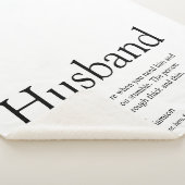 白黒モダンおもしろいの夫の定義 シェルパブランケット (3/4)