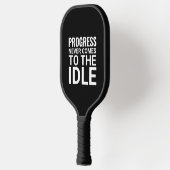 白黒モダンことわざ ピックルボールラケット (左)