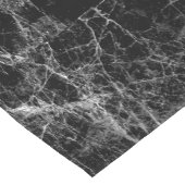 白黒モダンでフェイクな大理石パターン ショートテーブルランナー (コーナー)