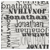 白黒モダンな一流のコラージュ ファブリック (クローズアップ)