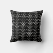 白黒モダンのクリスマスパターン クッション (裏面)