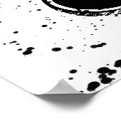 白黒モダンのシックなポスターアンパサンド ポスター (角)