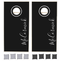 白黒モダンのスクリプトファミリ名