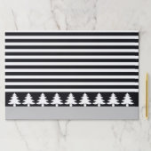白黒モダンのストライプ ペーパーパッド (インサイチュ)