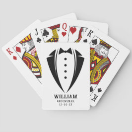 白黒モダンのタキシードのグルマンギフト トランプ