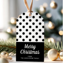 白黒モダンのメリークリスマス