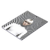 白黒モダンの女性芸術イラストレーション ノートブック (左側)