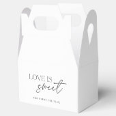 白黒モダンの愛は甘い結婚 フェイバーボックス (オープン)