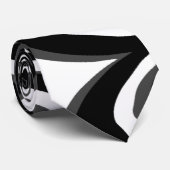 白黒モダンの抽象芸術のファンキーなタイ ネクタイ (ロール)