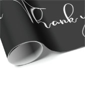 白黒モダンの脚本ありがとう ラッピングペーパー (ロールコーナー)