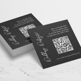 白黒モダンのWebサ結婚イト格納装置 ノートカード