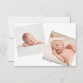 白黒モダンは私のバプテスマである 招待状 (裏面)