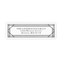 白黒モダンアールデコ |休日 ラベル