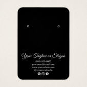 白黒モダンイヤリングカスタムホルダーカード (裏面)