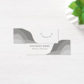 白黒モダンイヤリング表示カード (デスク)