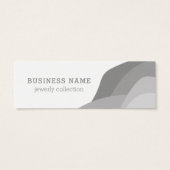 白黒モダンイヤリング表示カード (裏面)