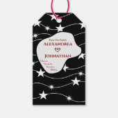 白黒モダンエレガントスタイリッシュ パーソナライズされた ギフトタグ (正面)