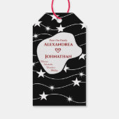 白黒モダンエレガントスタイリッシュ パーソナライズされた ギフトタグ (裏面)