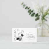 白黒モダンカメラマン 名刺 (スタンド正面)