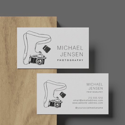 白黒モダンカメラマン 名刺