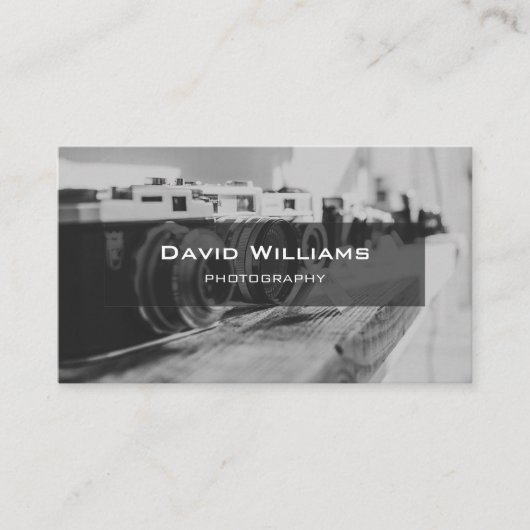 白黒モダンカメラマン 名刺 (正面)