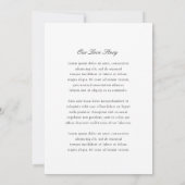 白黒モダンクラス結婚ズ セーブザデート (裏面)