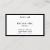 白黒モダンクリエイティブシンプルテンプレートチック 名刺 (裏面)