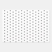 白黒モダンクリスマスギフトラッピング紙 ラッピングペーパーシート (正面3)