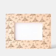 白黒モダンクリスマスツリーパターン