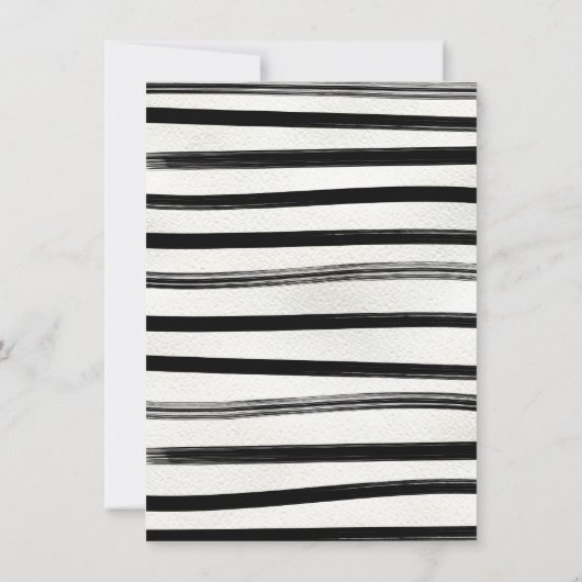 白黒モダンクリスマスホリデーパーティー 招待状 (裏面)