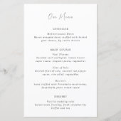 白黒モダンクリーンのメ結婚ニュー (正面)