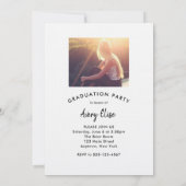 白黒モダンコラージュ招待状 招待状 (裏面)