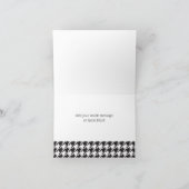 白黒モダンサンキューカード千鳥格子の サンキューカード (内部)