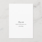 白黒モダンシンプルミニマル詳細結婚ズ エンクロージャーカード (裏面)