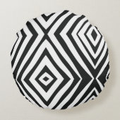 白黒モダンシンプル ラウンドクッション (裏面)