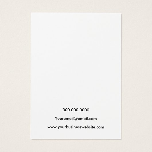 白黒モダンジュエリーイヤリング表示カード (裏面)