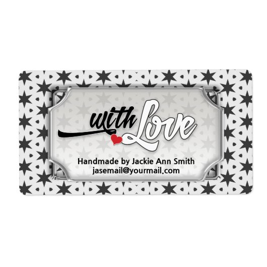 白黒モダンスすごい・スター・ウィット・ラブ… ラベル (正面)