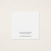 白黒モダンスタッドイヤリング表示カード (裏面)