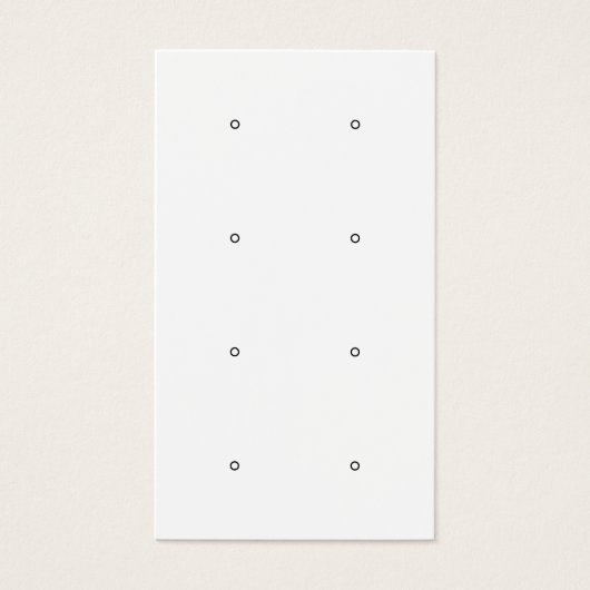 白黒モダンスタッドイヤリング表示カード (正面)