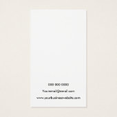 白黒モダンスタッドイヤリング表示カード (裏面)