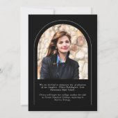 白黒モダンタイポグラフィ2フォトアーチグラード 案内状 (裏面)