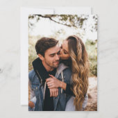 白黒モダンタイポグラフィ21歳の誕生日 招待状 (裏面)