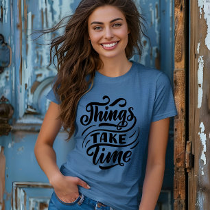 白黒モダンタイポグラフィTシャツ Tシャツ