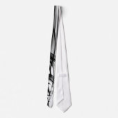 白黒モダンタイユニークプ ネクタイ (裏面)