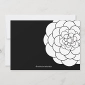 白黒モダンダリア開花誕生会 招待状 (裏面)